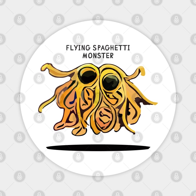 Flying Spaghetti Monster Magnet by Lolebomb